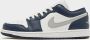 Jordan Air 1 Low White Midnight Navy Wolf Grey- Heren White Midnight Navy Wolf Grey - Thumbnail 1