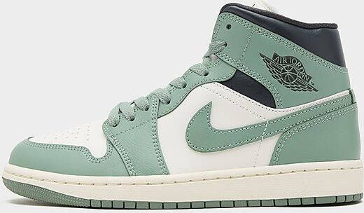 Jordan Air 1 Mid Dames Sail Anthracite Jade Smoke- Dames Sail Anthracite Jade Smoke