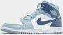 Jordan Air 1 Mid Dames Sail Blue Grey White Diffused Blue- Dames Sail Blue Grey White Diffused Blue - Thumbnail 3