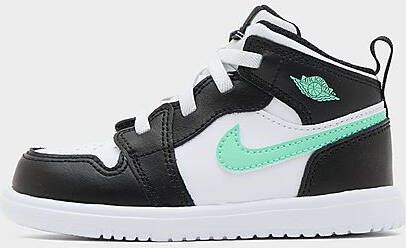 Jordan Air 1 Mid Infant White Black Green Glow White Black Green Glow