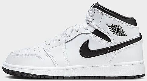 Jordan Kinderschoenen Air 1 Mid White White Black Black