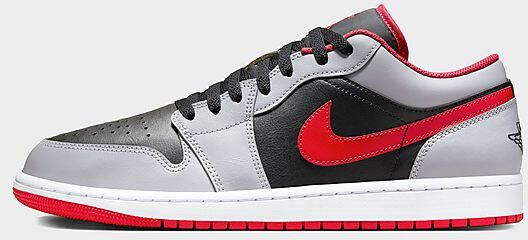 Jordan Air 1 Low Black Cement Grey White Fire Red- Heren Black Cement Grey White Fire Red