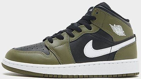 Jordan Kinderschoenen Air 1 Mid Black Medium Olive White Black Medium Olive White