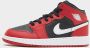 Jordan Kinderschoenen Air 1 Mid Black Gym Red White Black Gym Red White - Thumbnail 1