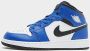 Jordan Kinderschoenen Air 1 Mid Game Royal White Black Game Royal White Black - Thumbnail 2