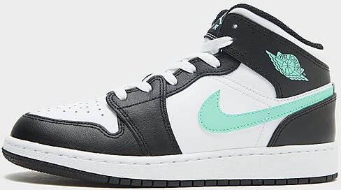 Jordan Kinderschoenen Air 1 Mid White Black Green Glow White Black Green Glow