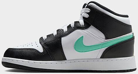 Jordan Kinderschoenen Air 1 Mid White Black Green Glow White Black Green Glow