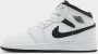 Jordan Kinderschoenen Air 1 Mid White White Black Black - Thumbnail 2