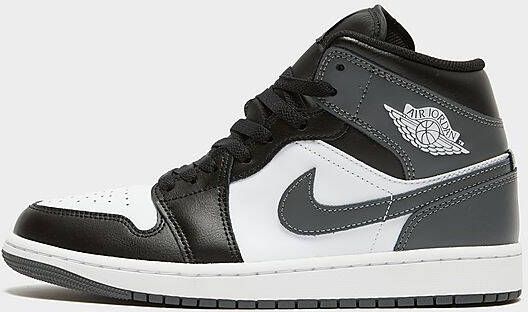 Jordan Schoenen Air 1 Mid Black White Iron Grey- Heren Black White Iron Grey