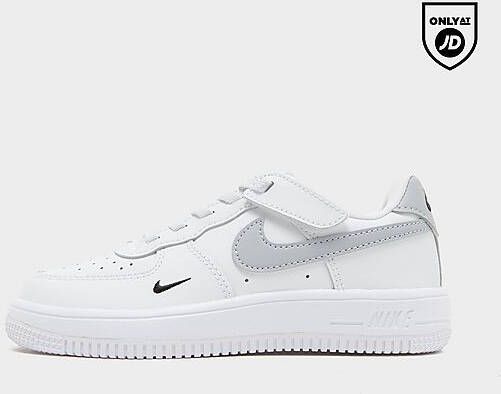 Nike Kleuterschoenen Force 1 Low EasyOn White Black Wolf Grey White Black Wolf Grey