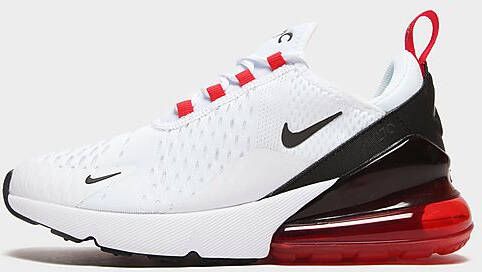 Nike Air Max 270 Junior White Black Siren Red Medium Ash Kind