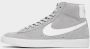 Nike Blazer Mid Suede Light Smoke Grey White Black White - Thumbnail 3