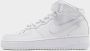 Nike Damesschoenen Air Force 1 '07 Mid White White White- Dames White White White - Thumbnail 2