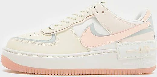 Nike Damesschoenen Air Force 1 Shadow Coconut Milk Light Silver Sail Crimson Tint- Dames Coconut Milk Light Silver Sail Crimson Tint