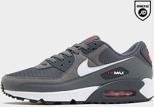 Nike Herenschoen Air Max 90 Iron Grey University Red Anthracite White- Heren Iron Grey University Red Anthracite White