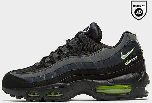 Nike Herenschoen Air Max 95 Black Volt Dark Smoke Grey Light Smoke Grey- Heren Black Volt Dark Smoke Grey Light Smoke Grey