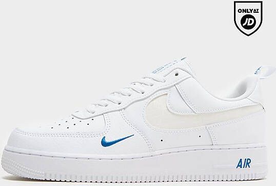 Nike Herenschoenen Air Force 1 '07 LV8 White Dark Marina Blue White- Heren White Dark Marina Blue White