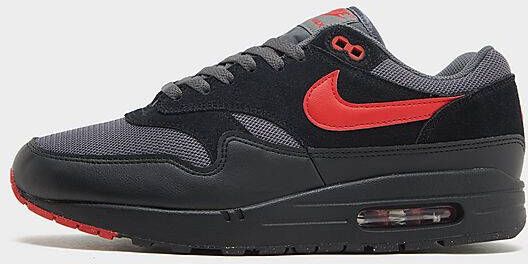 Nike Herenschoenen Air Max 1 Essential Black Iron Grey University Red- Heren Black Iron Grey University Red