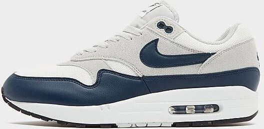 Nike Herenschoenen Air Max 1 Essential Summit White Light Silver White Armoury Navy- Heren Summit White Light Silver White Armoury Navy