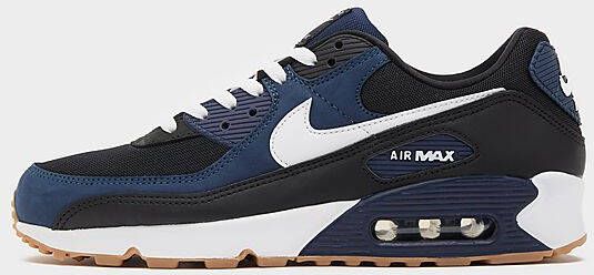 Nike Herenschoenen Air Max 90 Midnight Navy Black Gum Medium Brown White- Heren Midnight Navy Black Gum Medium Brown White