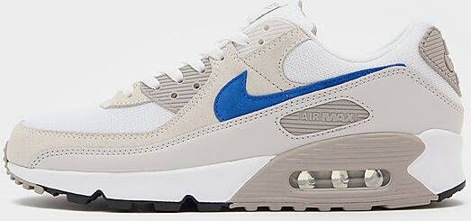 Nike Herenschoenen Air Max 90 White College Grey Summit White Racer Blue- Heren White College Grey Summit White Racer Blue