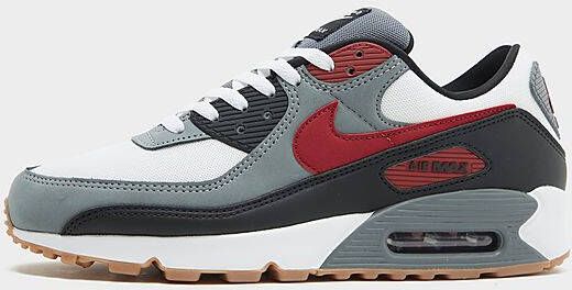 Nike Herenschoenen Air Max 90 White Cool Grey Black Team Red- Heren White Cool Grey Black Team Red