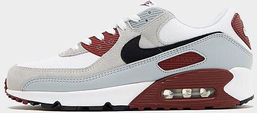 Nike Herenschoenen Air Max 90 White Dark Team Red Pure Platinum Black- Heren White Dark Team Red Pure Platinum Black