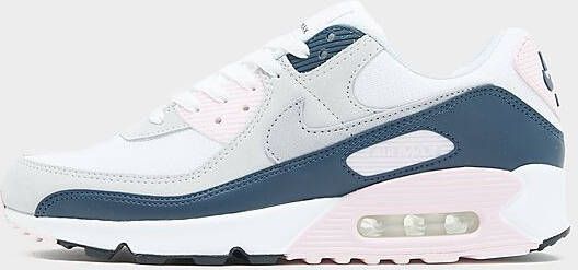 Nike Herenschoenen Air Max 90 White Pink Foam Armoury Navy Wolf Grey- Heren White Pink Foam Armoury Navy Wolf Grey