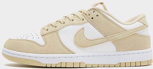 Nike Herenschoenen Dunk Low Retro SE Leather Suede White White Team Gold- Heren White White Team Gold