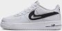 Nike Kinderschoen Air Force 1 White Black - Thumbnail 2