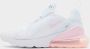 Nike Kinderschoenen Air Max 270 White Light Smoke Grey Pink Foam Kind White Light Smoke Grey Pink Foam - Thumbnail 1