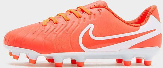 Nike Low top voetbalschoenen voor kleuters kids (meerdere ondergronden) Jr. Tiempo Legend 10 Club Hot Lava Hot Lava