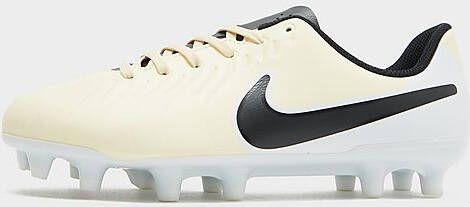 Nike Low top voetbalschoenen voor kleuters kids (meerdere ondergronden) Jr. Tiempo Legend 10 Club Lemonade Metallic Gold Coin Black Lemonade Metallic Gold Coin Black