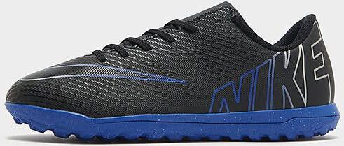 Nike Low top voetbalschoenen voor kleuters kids (turf) Jr. Mercurial Vapor 15 Club Black Hyper Royal Chrome- Dames Black Hyper Royal Chrome