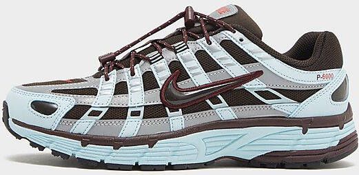 Nike Damesschoenen P-6000 Glacier Blue Velvet Brown Metallic Silver Burgundy Crush- Dames Glacier Blue Velvet Brown Metallic Silver Burgundy Crush