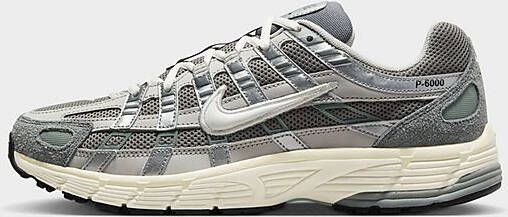 Nike P-6000 Schoenen Flat Pewter Light Iron Ore Metallic Silver White- Heren Flat Pewter Light Iron Ore Metallic Silver White