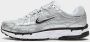 Nike P-6000 White Metallic Silver Pure Platinum Black- Dames White Metallic Silver Pure Platinum Black - Thumbnail 2