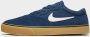 Nike SB Chron 2 Skateschoen Navy Navy Gum Light Brown White Heren - Thumbnail 3