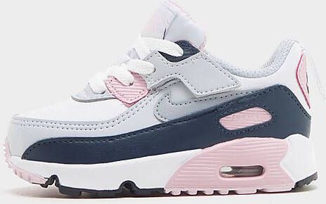 Nike Schoenen voor baby's peuters Air Max 90 EasyOn White Pink Foam Armoury Navy Wolf Grey White Pink Foam Armoury Navy Wolf Grey