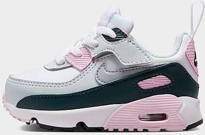 Nike Schoenen voor baby's peuters Air Max 90 EasyOn White Pink Foam Armoury Navy Wolf Grey White Pink Foam Armoury Navy Wolf Grey