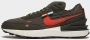 Nike Waffle One Premium Medium Olive Sequoia Black Team Orange - Thumbnail 3