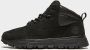 Timberland Treeline Mid Jet Hoge sneakers Jongens Zwart - Thumbnail 3