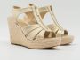 Michael Kors Gouden Sandalen Berkley Wedge - Thumbnail 6