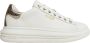 Guess Dames Vibo Leren Sneakers Wit Goud White Dames - Thumbnail 3