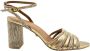 Kurt Geiger Pierra sandalette van leer met metallic finish - Thumbnail 4