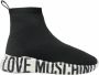 Love Moschino Zwarte Instap Sneakers voor Vrouwen Black Dames - Thumbnail 2