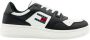 Tommy Hilfiger TJM Retro Basket Essential Sneakers Heren Zwart Ecru - Thumbnail 6