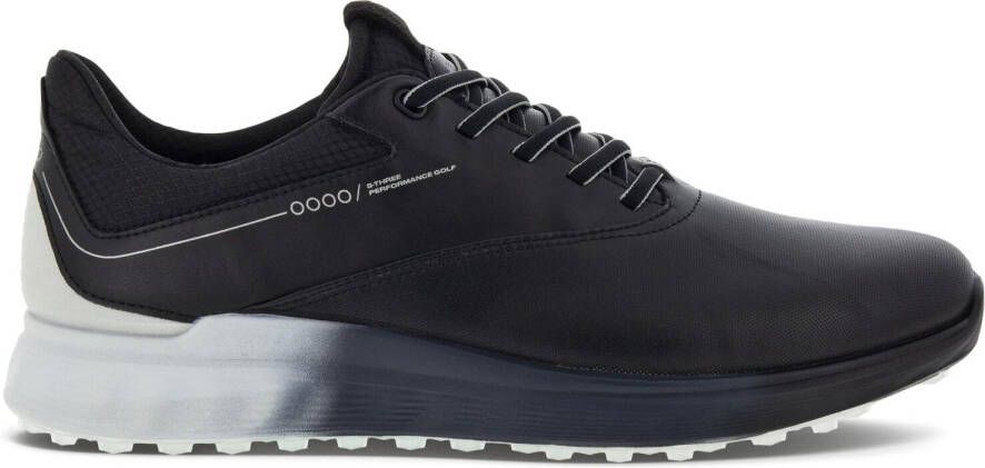 ECCO M Golf S-Three Heren leren Gore-Tex golfschoen Zwart Size: 45 (UK 10.5-11)