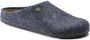 Birkenstock Pantoffels Andermatt Wolvilt Sloffen Standaard Blauw Regular - Thumbnail 4