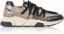 DWRS Los Angeles chunky leren sneakers taupe zwart - Thumbnail 2